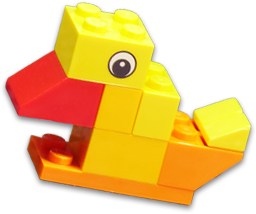 画像:レゴで作ったアヒル